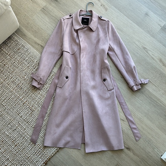 Zara Faux Suede Coat - Picture 2 of 4